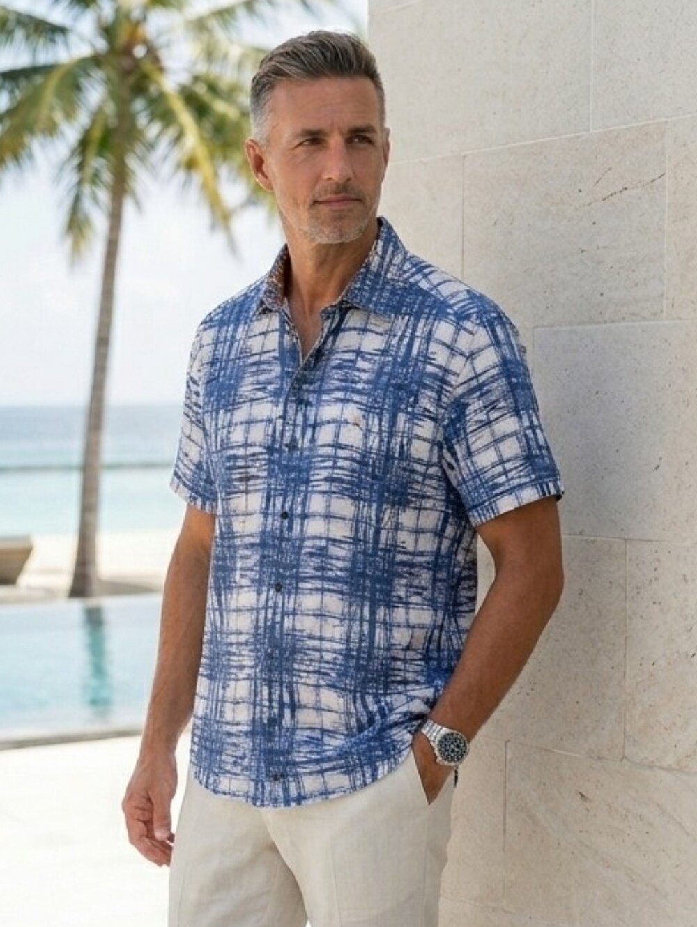 NWOT Robert Graham 2XL Abstract Modern Resortwear Eclectic Button Down Shirt